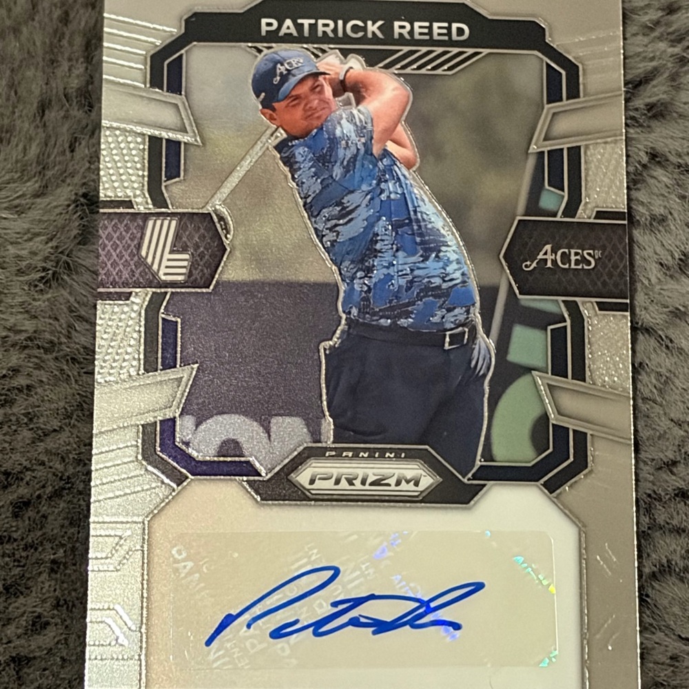 Patrick Reed 2024 Panini Prizm LIV Golf Autograph golf card Aces USA PGA tour